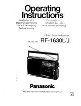 Panasonic RF1630 Mode d'emploi