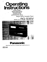 Panasonic RQS35V Mode d'emploi