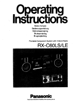 Panasonic rx-c60 Manuel utilisateur