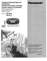 Panasonic RXD19EG Le manuel du propriétaire
