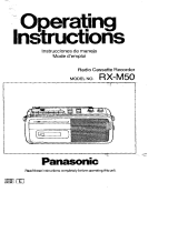 Panasonic RXM50 Mode d'emploi