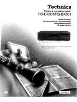 Panasonic RSBX601 Le manuel du propriétaire