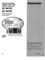 Panasonic SCAK20 Le manuel du propriétaire