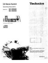 Panasonic sc hd560 Le manuel du propriétaire