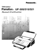 Panasonic UF315 Le manuel du propriétaire