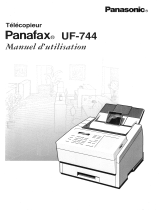 Panasonic UF-744 Le manuel du propriétaire