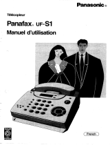 Panasonic UF-S1 Le manuel du propriétaire