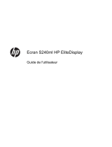 HP EliteDisplay S240ml 23.8-in IPS LED Backlit MHL Monitor Mode d'emploi