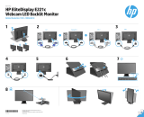 HP EliteDisplay E221c 21.5-inch Webcam LED Backlit Monitor Guide d'installation