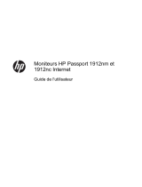 HP Passport 1912nm 18.5-inch Internet Monitor Mode d'emploi