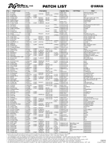 Yamaha DG60FX-112 Patch List