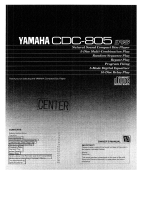 Yamaha CDC-805 Le manuel du propriétaire