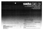Yamaha GE-3 Le manuel du propriétaire