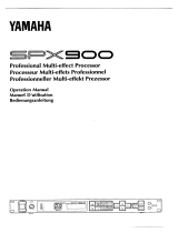 Yamaha SPX900 Le manuel du propriétaire