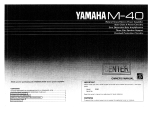 Yamaha M-40 Le manuel du propriétaire