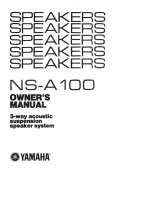 Yamaha NS-A100 Le manuel du propriétaire