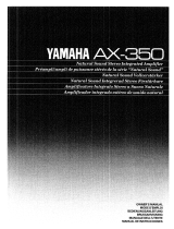 Yamaha AX-350 Le manuel du propriétaire