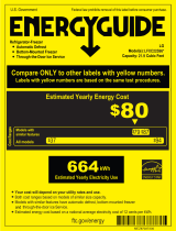 LG LFXC22596S Energy Guide Label