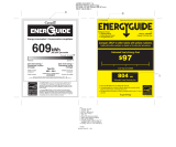 LG LNXS30866D LNXS30866 Energy Guide Label