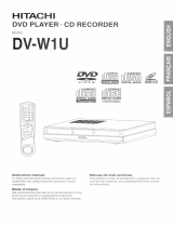 Hitachi DVD Recorder DV-W1U Manuel utilisateur