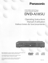 Panasonic DVD Player DVD-A105U Manuel utilisateur