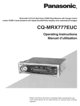 Panasonic CD Player CQ-MRX777EUC Manuel utilisateur