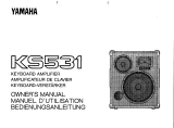 Yamaha Musical Instrument Amplifier KS531 Manuel utilisateur