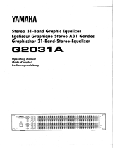 Yamaha Stereo Equalizer Q2031A Manuel utilisateur