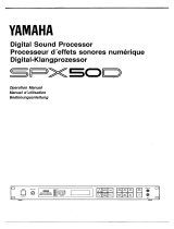 Yamaha DJ Equipment SPX50D Manuel utilisateur