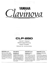 Yamaha CLP-250 Manuel utilisateur