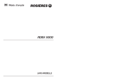 ROSIERES RDSX5000 Manuel utilisateur