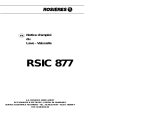 ROSIERES LS RSIC877RB Manuel utilisateur