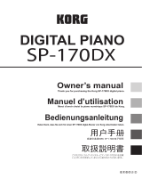 Korg SP-170DX Le manuel du propriétaire