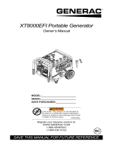 Generac XT8000EFI G0071620 Manuel utilisateur