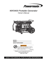 Generac WX5400 PM0145400.01 Manuel utilisateur