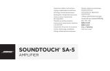 Bose SoundTouch SA-5 amplifier Manuel utilisateur