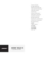 Bose Solo 5 TV sound system Le manuel du propriétaire