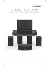 Bose Lifestyle 600 home entertainment system Le manuel du propriétaire