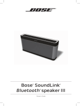 Bose SoundLink Bluetooth speaker III Le manuel du propriétaire