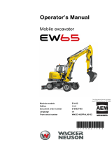 Wacker Neuson EW65 Manuel utilisateur