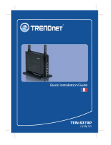 Trendnet TEW-637AP Le manuel du propriétaire