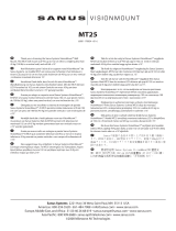 Sanus VISIONMOUNT LCD WALL MOUNT-MT25 Le manuel du propriétaire