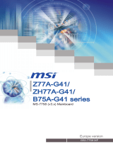 MSI B75A-G41 Le manuel du propriétaire
