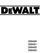 DeWalt D26422 Le manuel du propriétaire