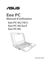 Asus Eee PC 8G Le manuel du propriétaire