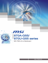 MSI 870U-G55 Le manuel du propriétaire