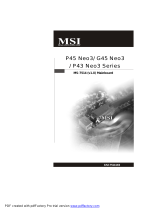 MSI G45Neo3 Serie Le manuel du propriétaire