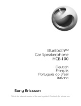 Sony Ericsson HCB-100 Le manuel du propriétaire