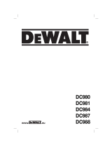 DeWalt DC980 Le manuel du propriétaire