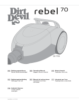 Dirt Devil REBEL70 DD7700 Le manuel du propriétaire